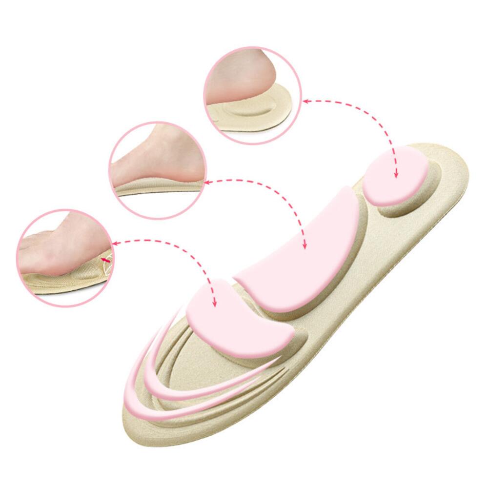 Solette 4D - Protezione Extra su Arco Plantare, Avampiede e Tallone